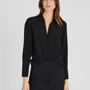 Silk Club Monaco Black Women's blouse